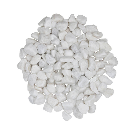 Tuscan Path 15-20mm Decorative White Pebbles - 2kg
