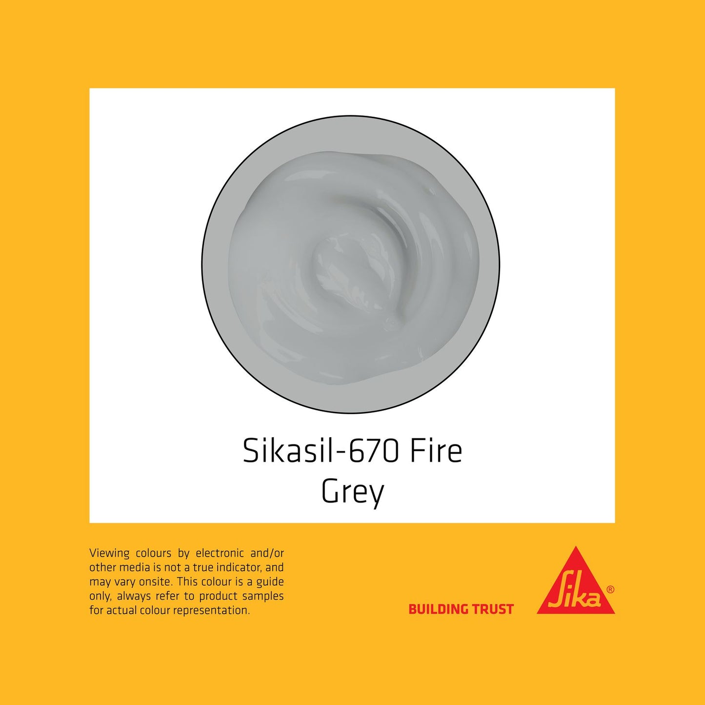 Sika Sikasil 670 Fire Silicone - 300ml - Grey