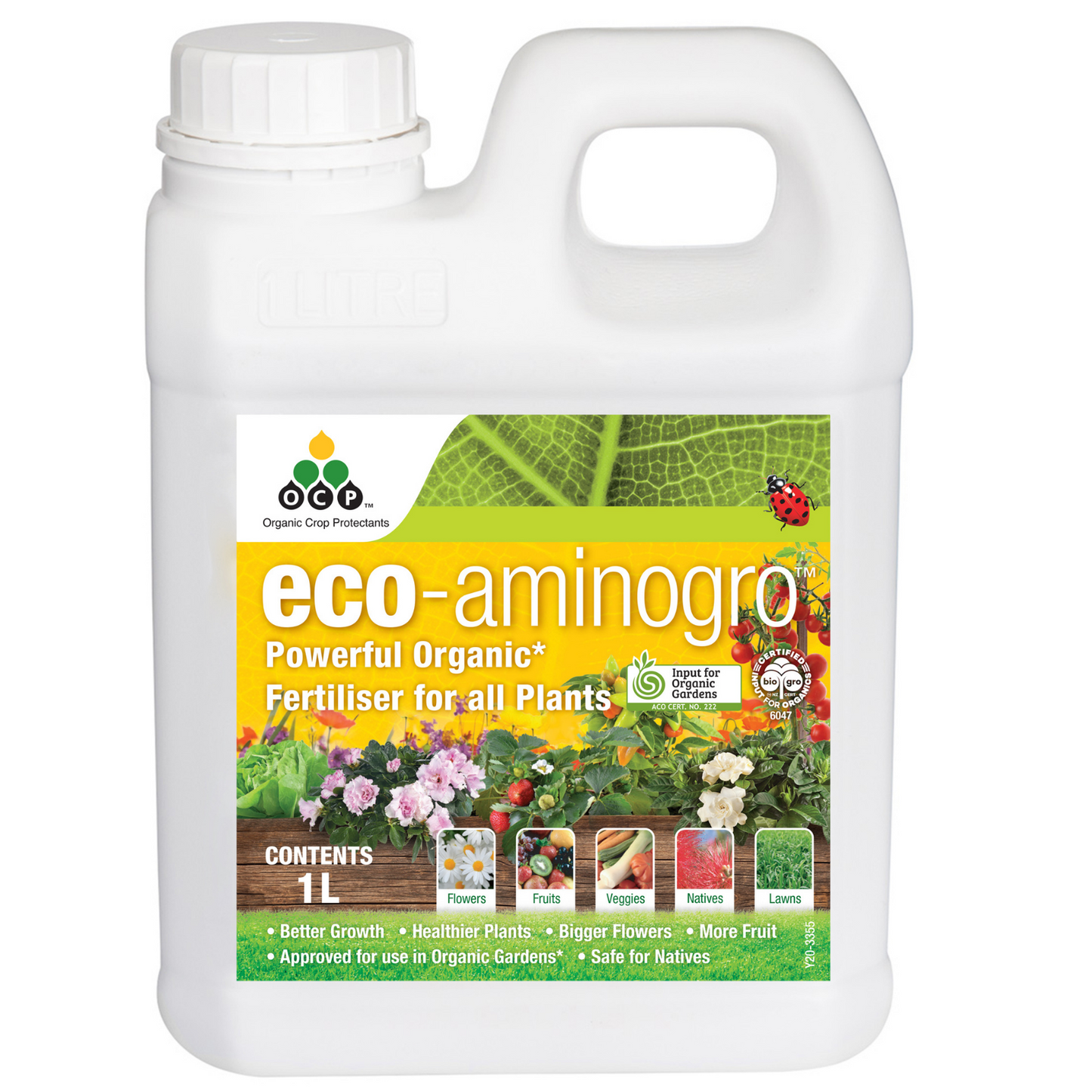 OCP Eco-Aminogro Liquid Fertiliser - 1L