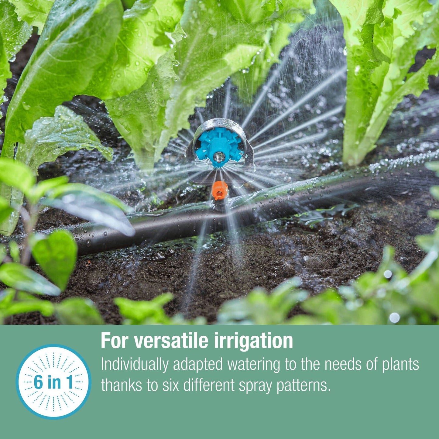 Gardena Micro Irrigation Spray Nozzle - 6 in 1 - 2 Pack