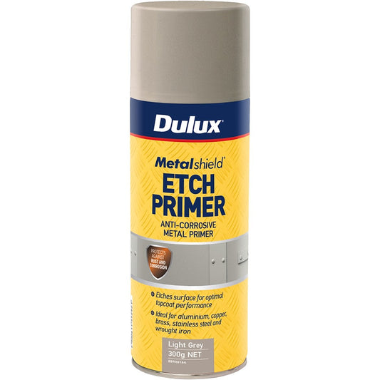 Dulux Metalshield Etch Primer Spraypak 300g Light Grey Anti-Corrosive