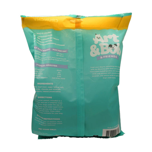 Art Bob Brownie with Beef Liver Bites Dog Treats - 750g