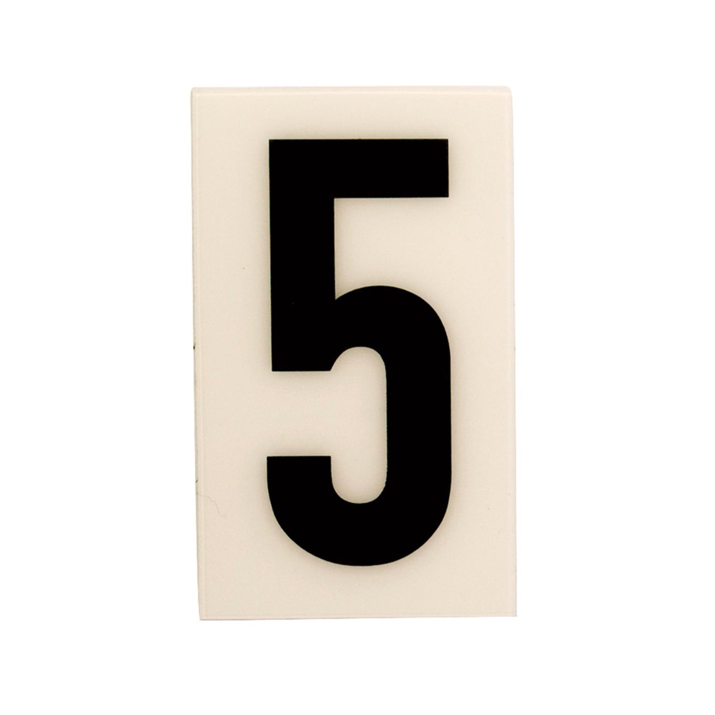 Sandleford White Self Adhesive House Number 5 - 60mm