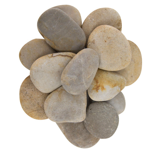 Tuscan Path 30-50mm Natural Stone White Pebbles - 1.5kg