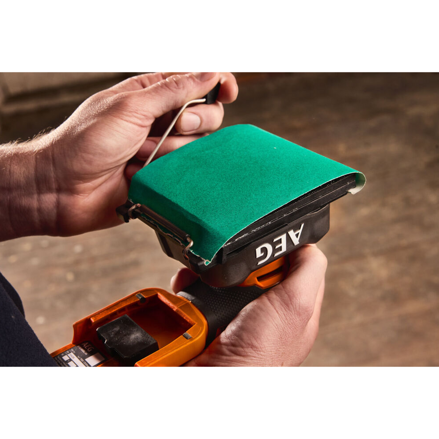 AEG Sub Compact Sheet Sander - 18V - 160 x 109 x 234mm - Skin Only