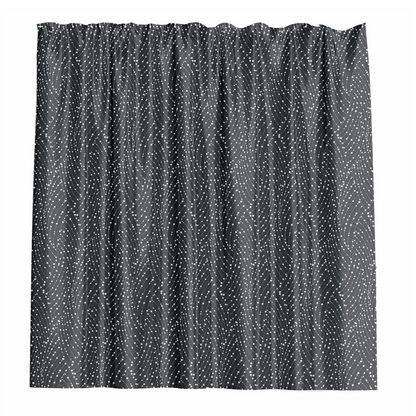 Barelli Long Drop Shower Curtain - 210 x 180cm - Midnight Mist