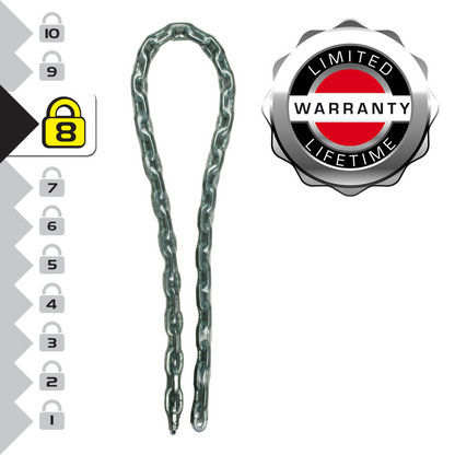 Master Lock Security Chain 8mm x 1m Steel Vinyl Protection