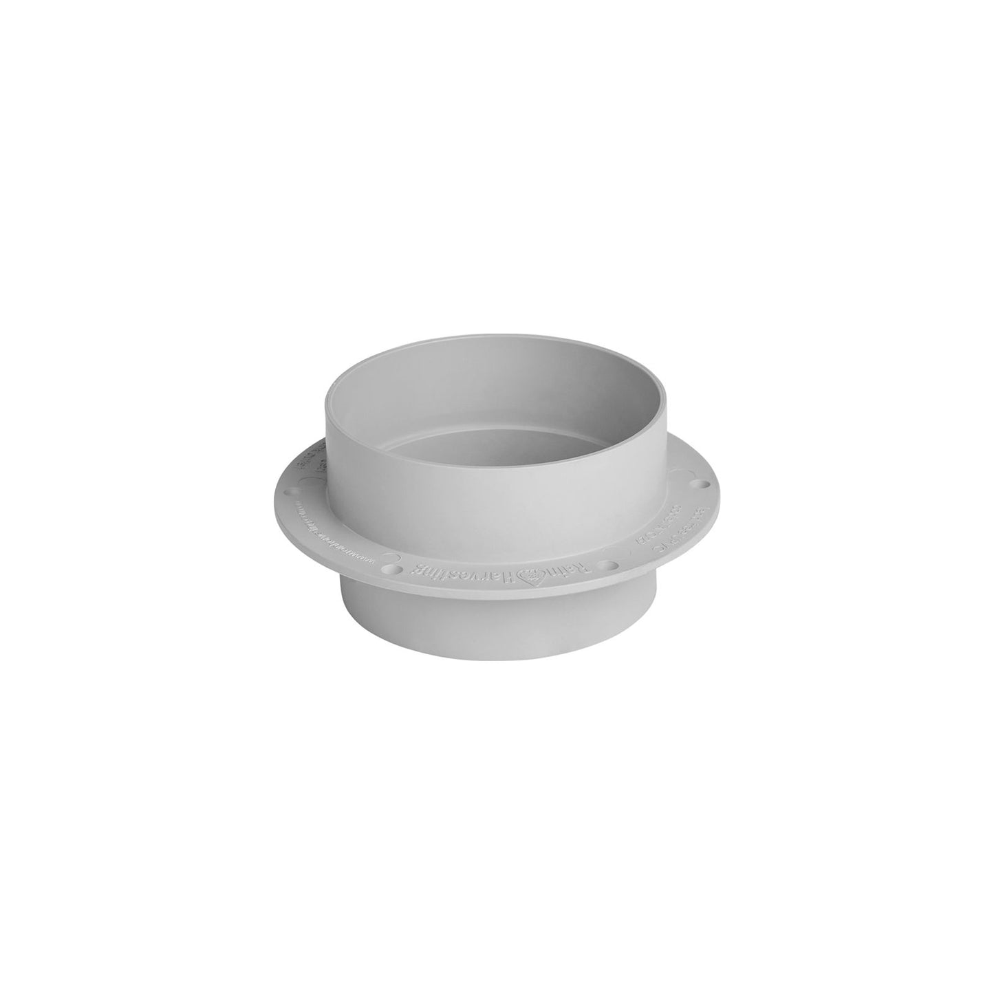 Rain Harvesting Flanged Tank Overflow - 90mm - Grey