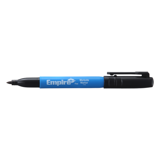 Empire Black Fine Tip Marker - 132mm - Permanent Ink - Quick Dry