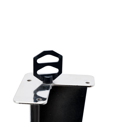 Taskmaster Corner Furniture Leg - 710mm - Satin Chrome
