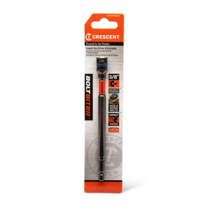 Crescent Bolt Biter Magnetic Impact Nut Driver & Extractor - 3/8" x 6"