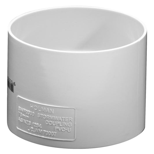Holman Stormwater Coupling 75mm  PVC