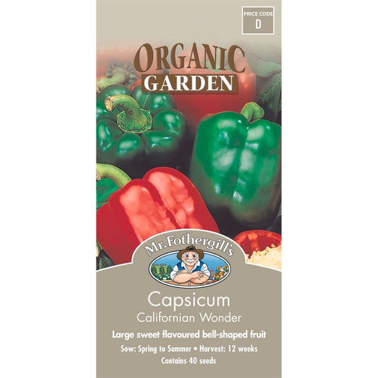 Mr Fothergill Capsicum Californian Wonder Seeds