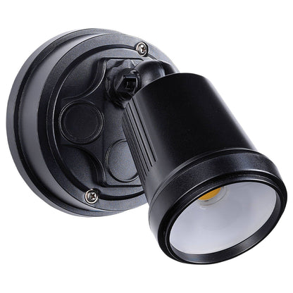 Brilliant Black Raptor III Single LED Flood Light - 800 Lumens