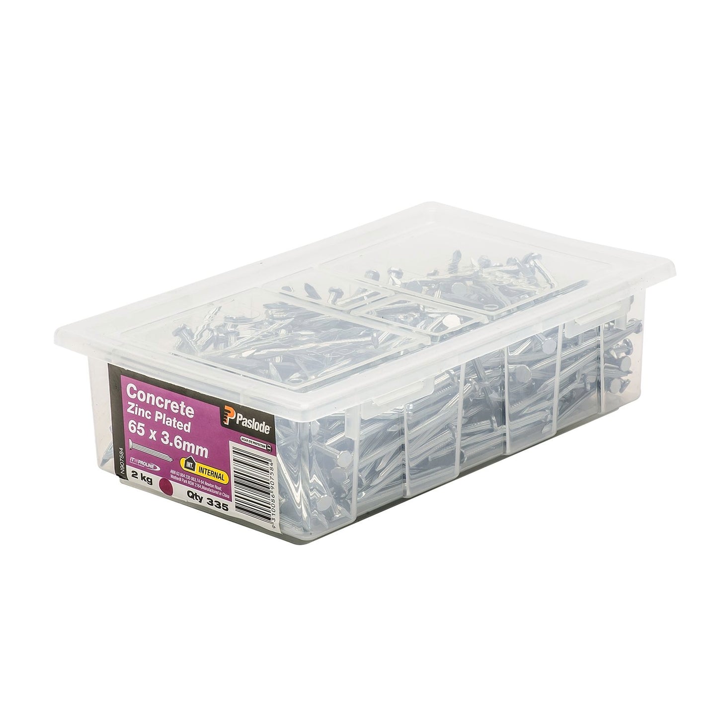 Paslode Concrete Nails - 65 x 3.6mm - 2kg