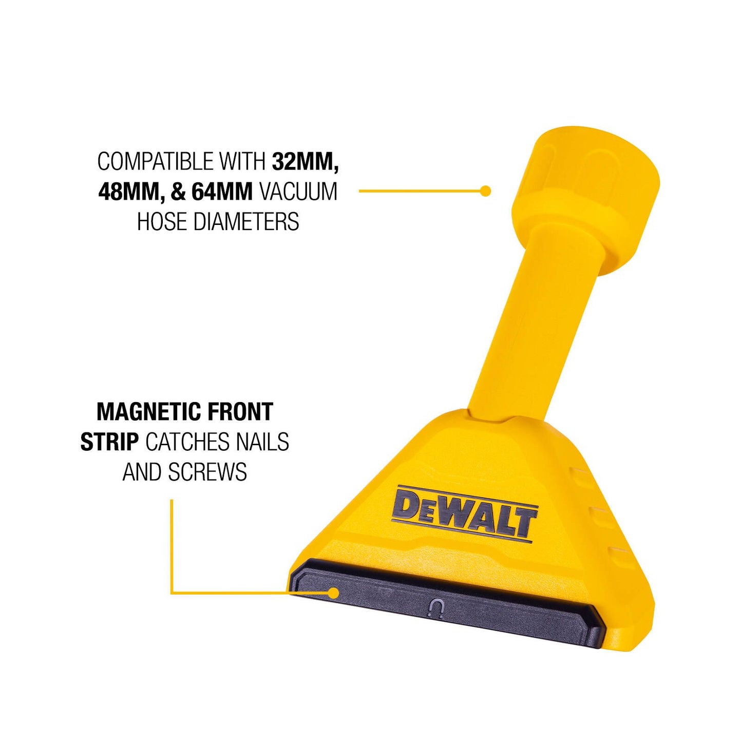 Dewalt Magnetic Nozzle Wet and Dry Vacuum Accessory - 175 x 260mm