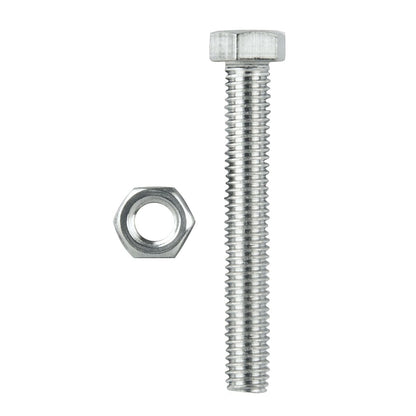 Pinnacle Hex Head Bolts and Nuts - M12 x 150mm - Stainless Steel - 2 Pack
