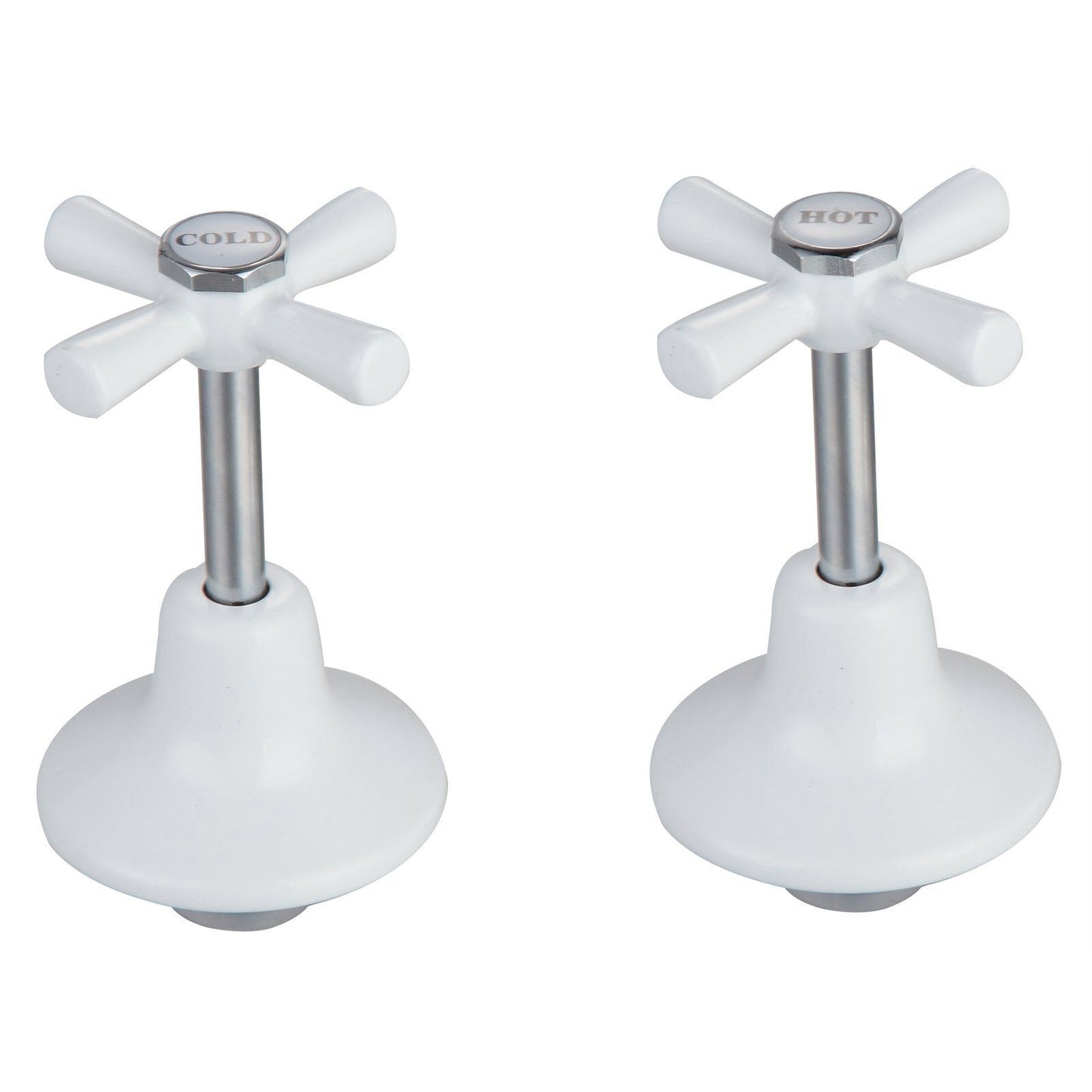 Shaw & Mason White Easy Clean Tap Set - 1170mm