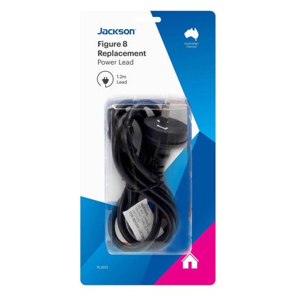 Jackson Replacement Figure 8 Lead - 1.2m - Black