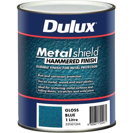 Dulux Metalshield Hammered Finish Paint - 1L - Blue