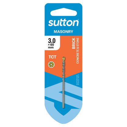 Sutton Tools Masonry Drill Bit - 3 x 60mm