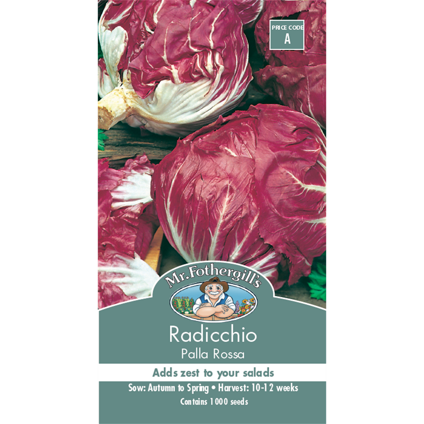 Mr Fothergill Radicchio Palla Rossa Vegetable Seed