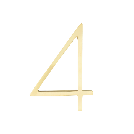 Sandleford Brass Toorak Number - 4 - 120mm