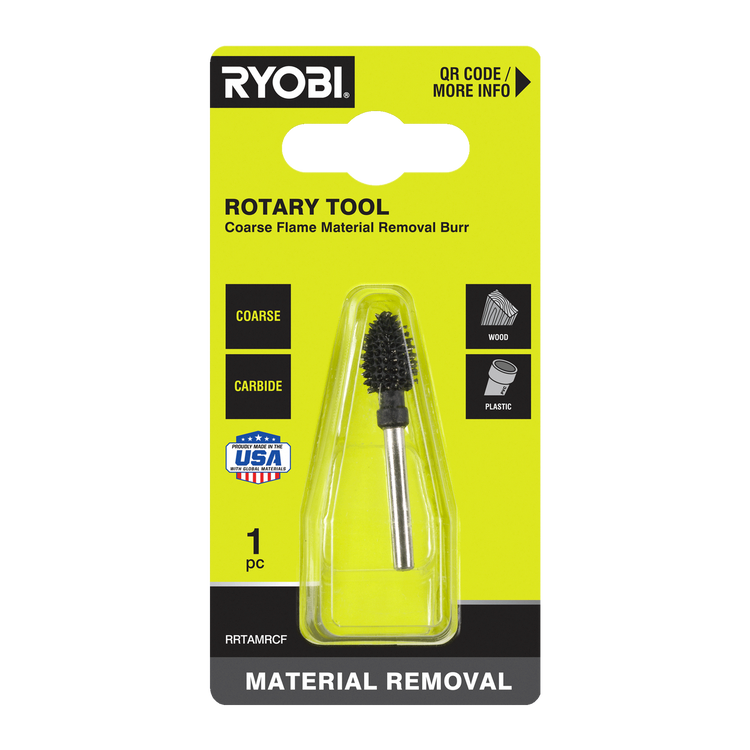 Ryobi Rotary Coarse Flame Material Removal Burr