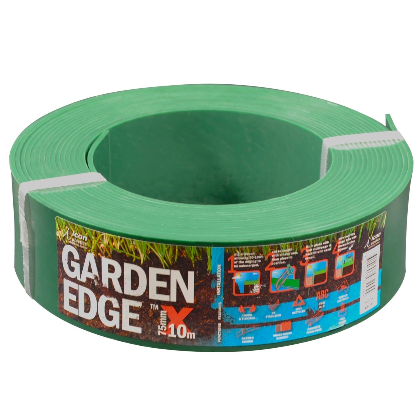 Icon Plastics Garden Edge - 75mm x 10m