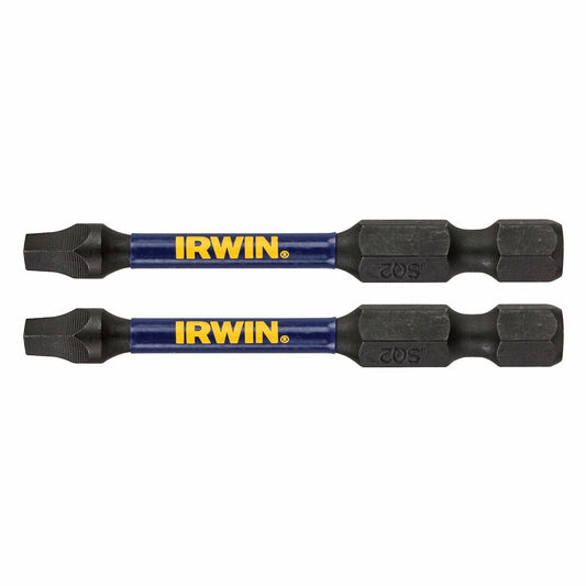 Irwin Impact Pro Performance 57mm SQ2 Bits 2 Pack