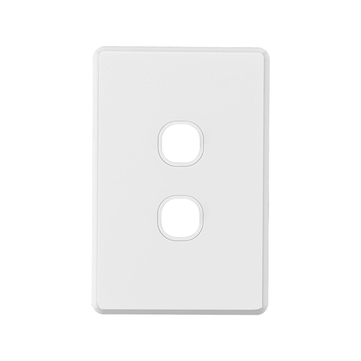 Deta S Line Series 2 Aperture Wall Plate - Double Gang - 100 x 5mm