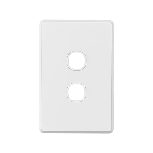 Deta S Line Series 2 Aperture Wall Plate - Double Gang - 100 x 5mm