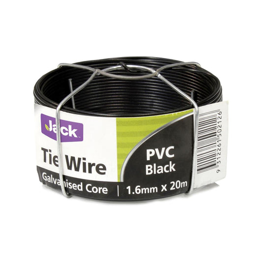 Jack PVC Coated Tie Wire - 1.6mm x 20m - Steel - Flexible Use