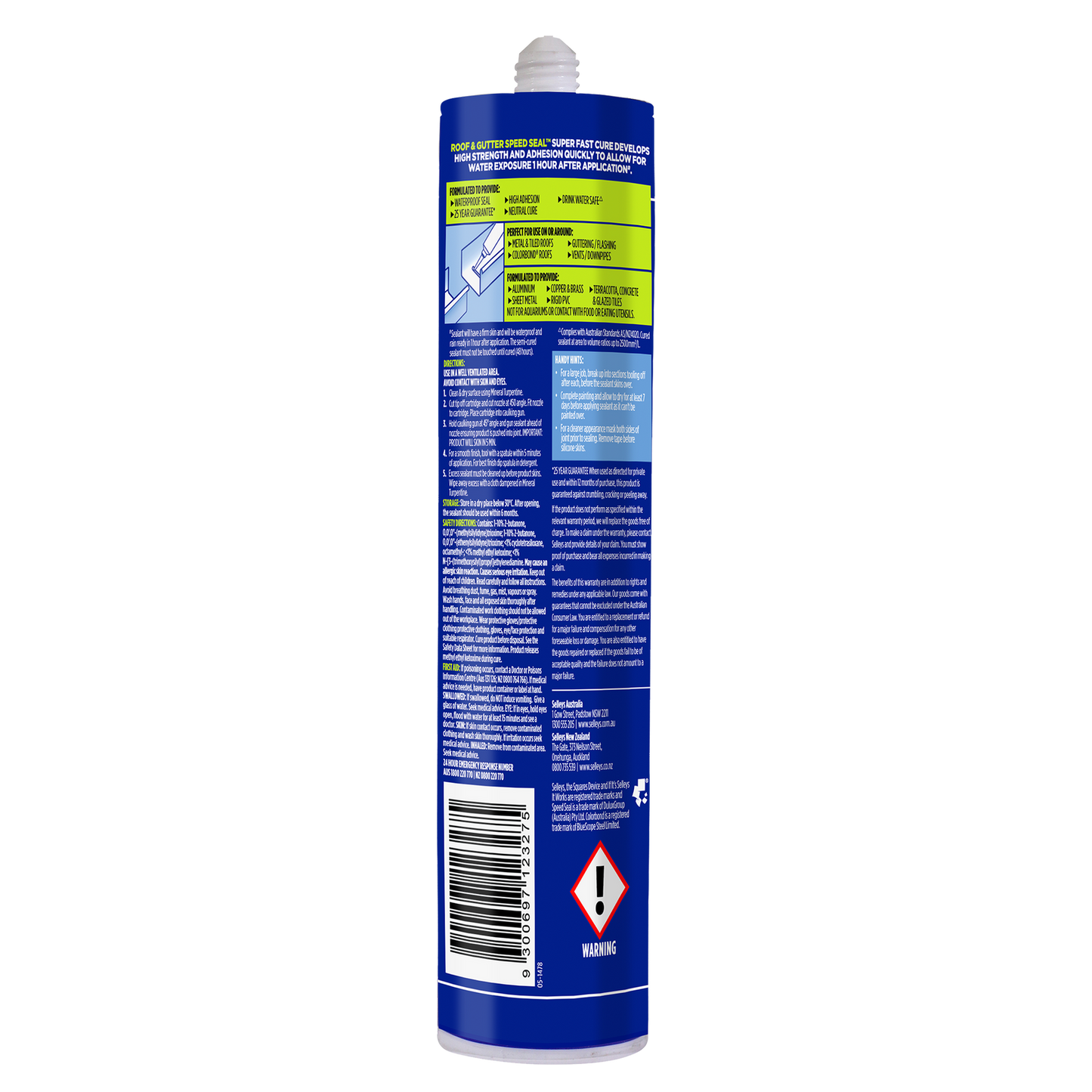 Selleys Clear Roof and Gutter Silicone Sealant - 300g