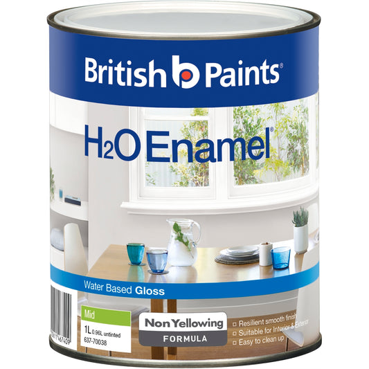 British Paints H2O Enamel Paint - 1L