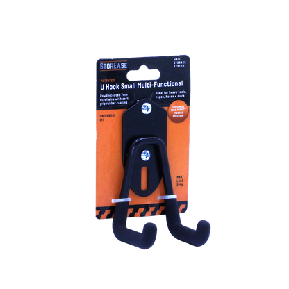 Storease Small Wall Storage System U Hook - 30kg - 60 x 115 x 65mm - Black
