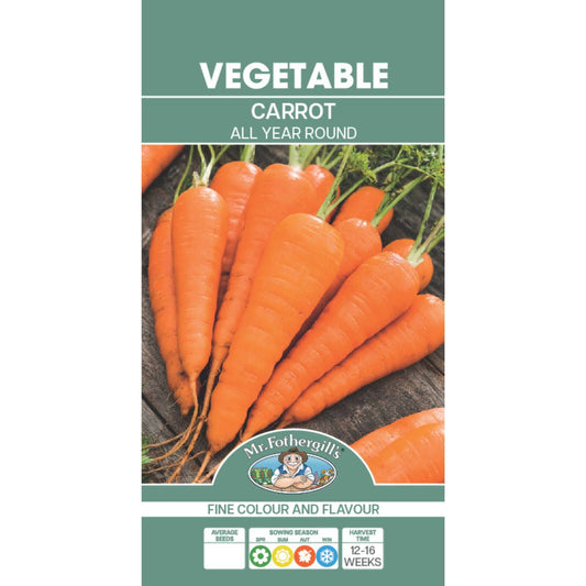 Mr Fothergill Carrot Seeds - All Year Round