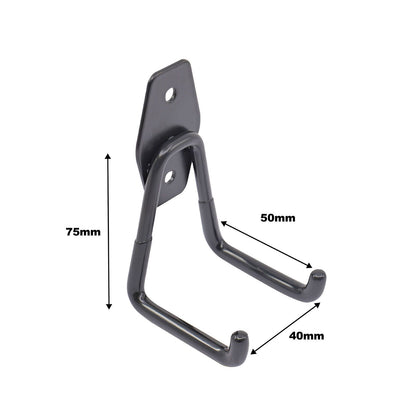 Everhang Small Garage U Hook - 45kg - 40 x 75 x 50mm - 4 Pack