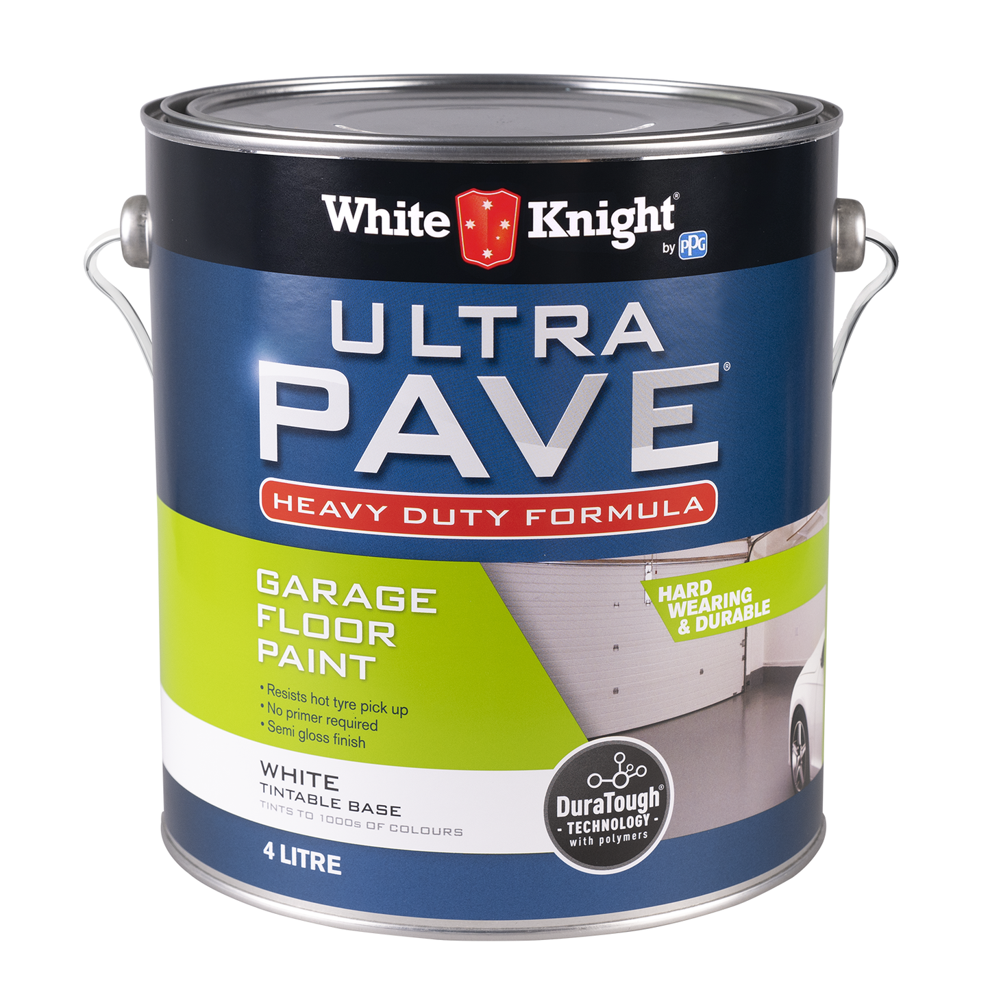 White Knight Ultra Pave Garage Floor Paint - 4L - White