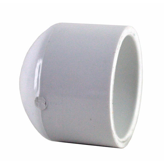 Holman 15mm PVC Cap - White - Plastic - End Seal Benefit