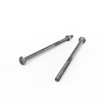 Zenith Cup Head Bolts - M10 x 240mm - Hot Dipped Galvanised - 12 Pack