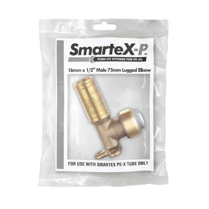 Smartex Pex Male Lugged Elbow - 16 x 15mm