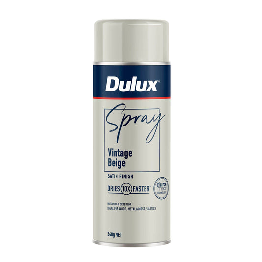 Dulux Spray Paint - 340g - Satin Vintage Beige