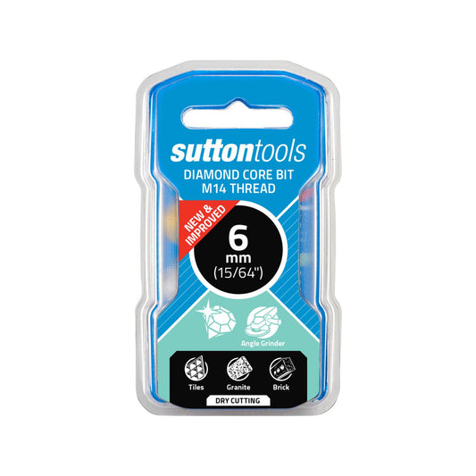 Sutton Tools Diamond Core Bit - 6mm M14