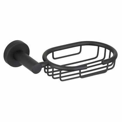 Mondella Matte Black Resonance Soap Basket - 180mm x 50mm x 150mm