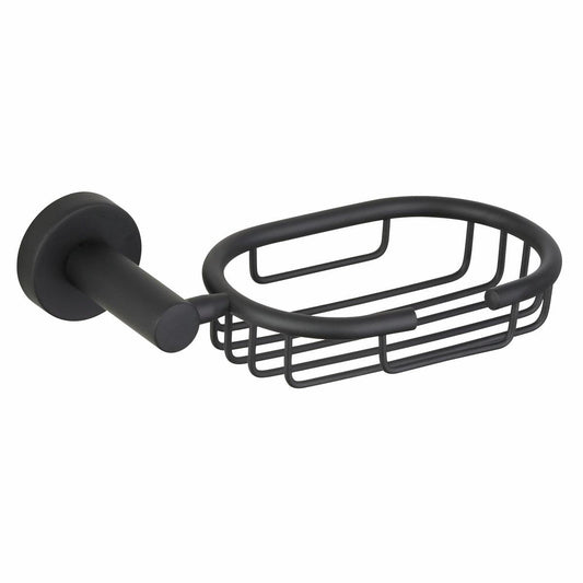 Mondella Matte Black Resonance Soap Basket - 180mm x 50mm x 150mm