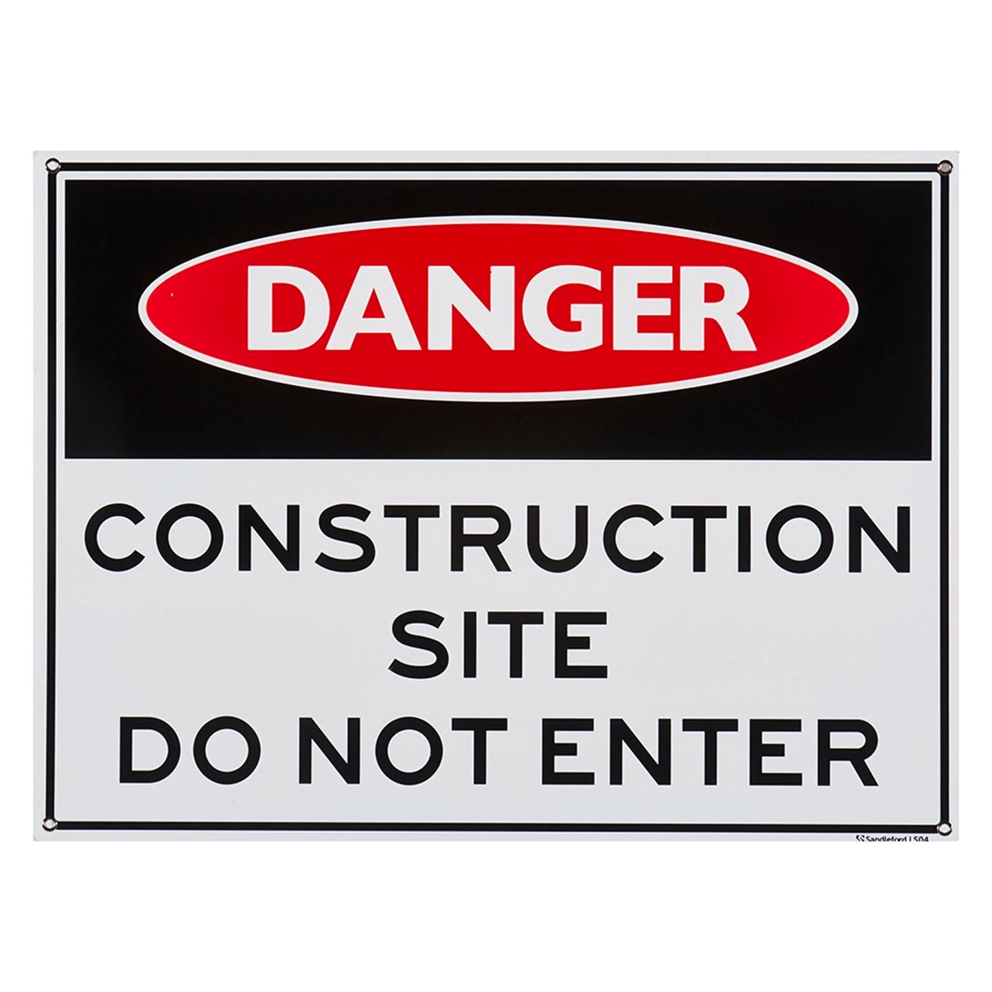 Sandleford Construction Site Plastic Sign - 450 x 600mm
