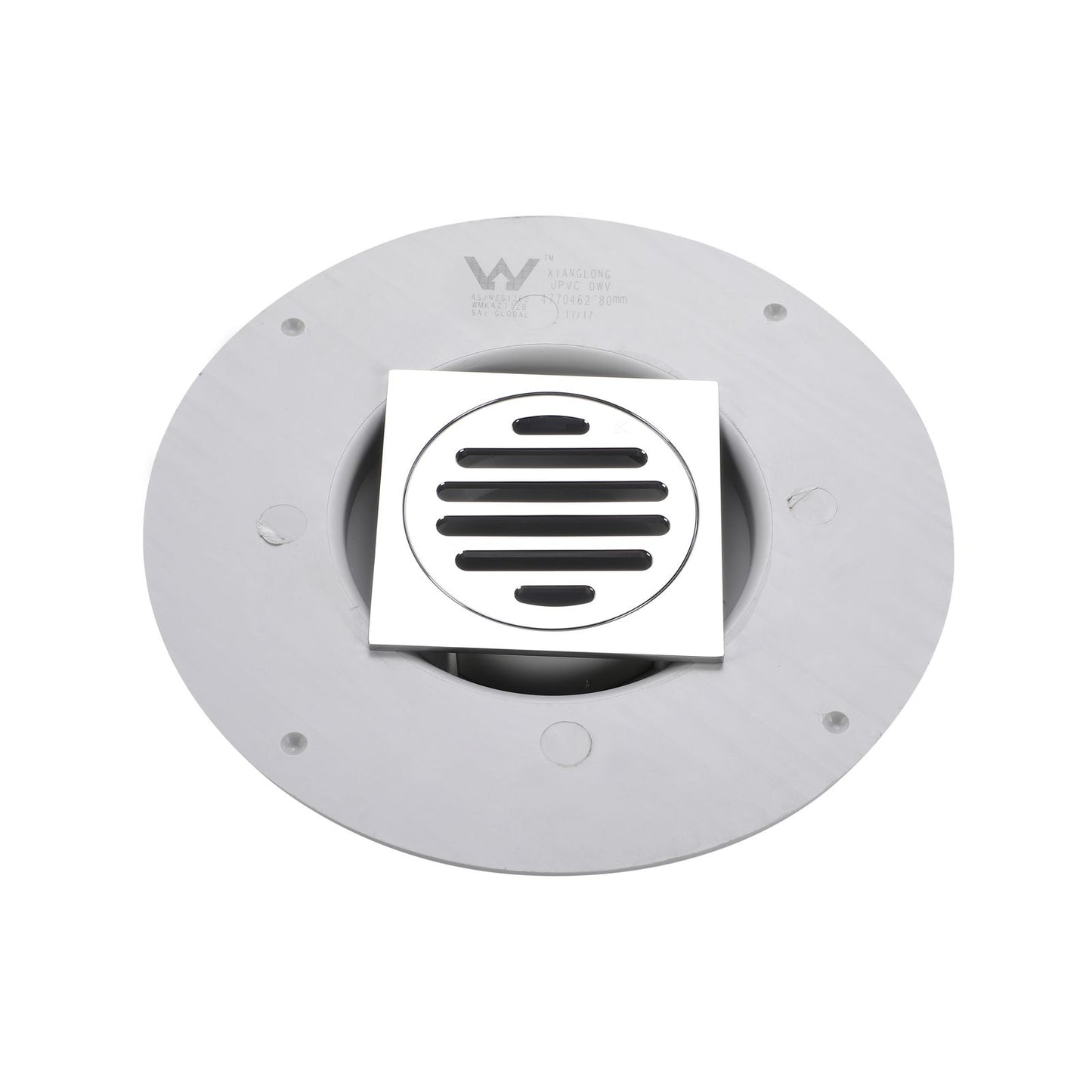 Kinetic 80mm Puddle Flange Kit Square Grate