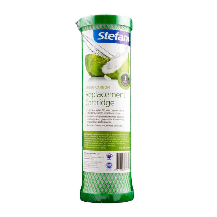 Stefani Green Carbon Replacement Cartridge - 1 Micron - 250mm