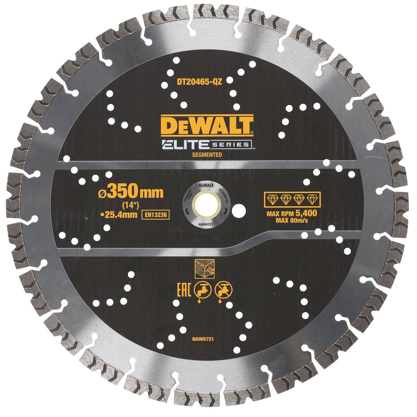 Dewalt Elite Segmented Rebar Concrete Blade - 350mm